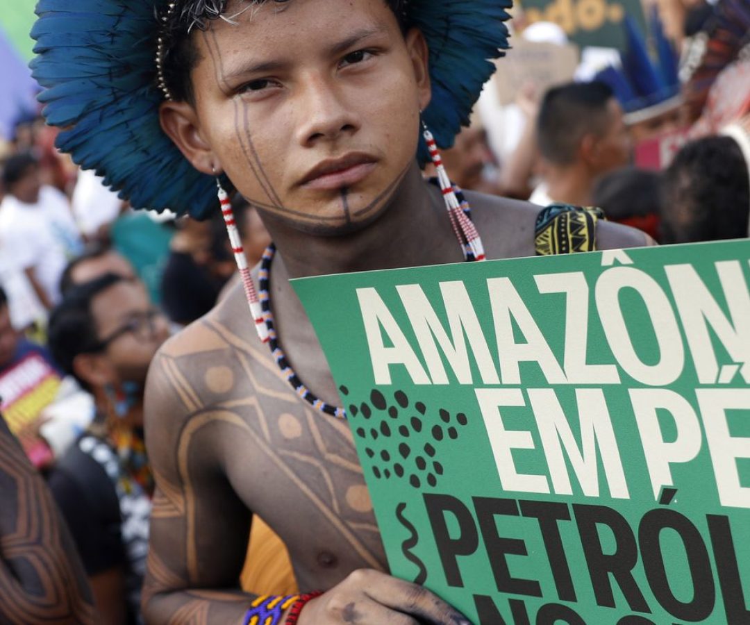 Em marcha global, indígenas cobram punição por morte de Guarani Kaiowá