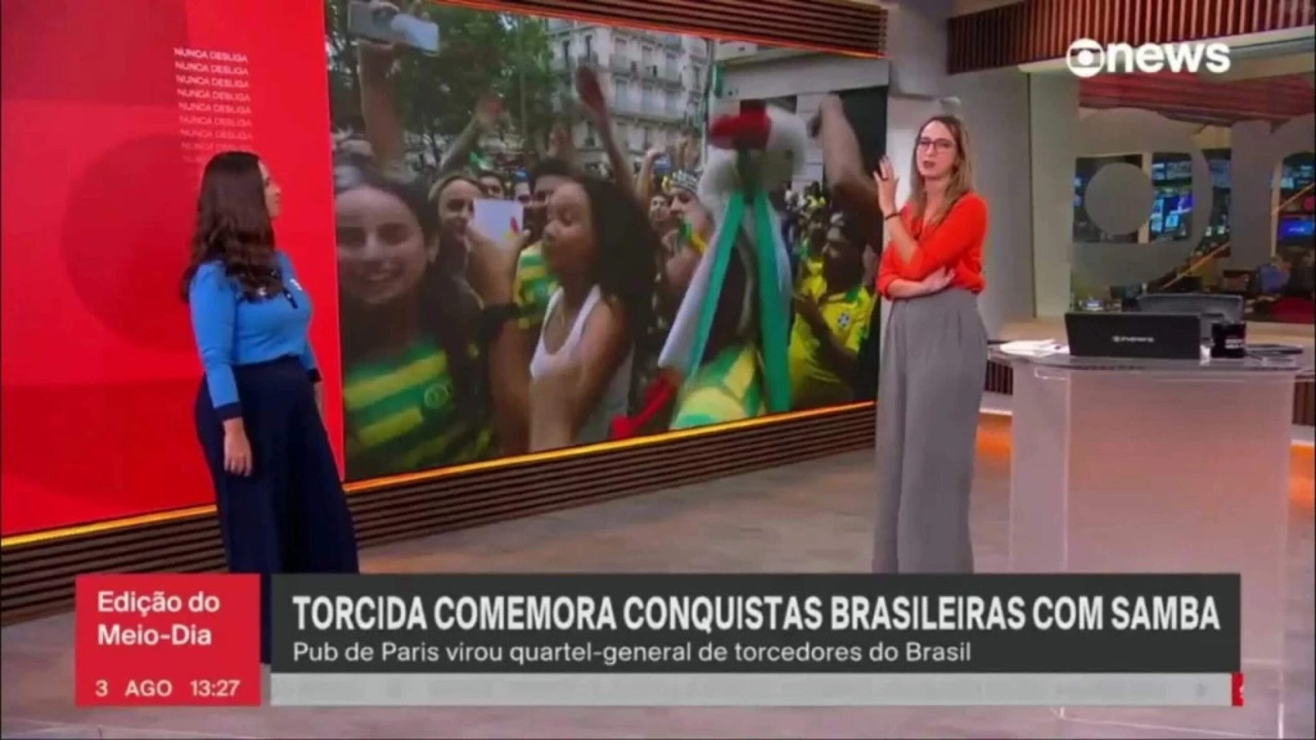 Depois de quatro anos, jornalista se despede da bancada da GloboNews -  (crédito: Observatorio da TV)