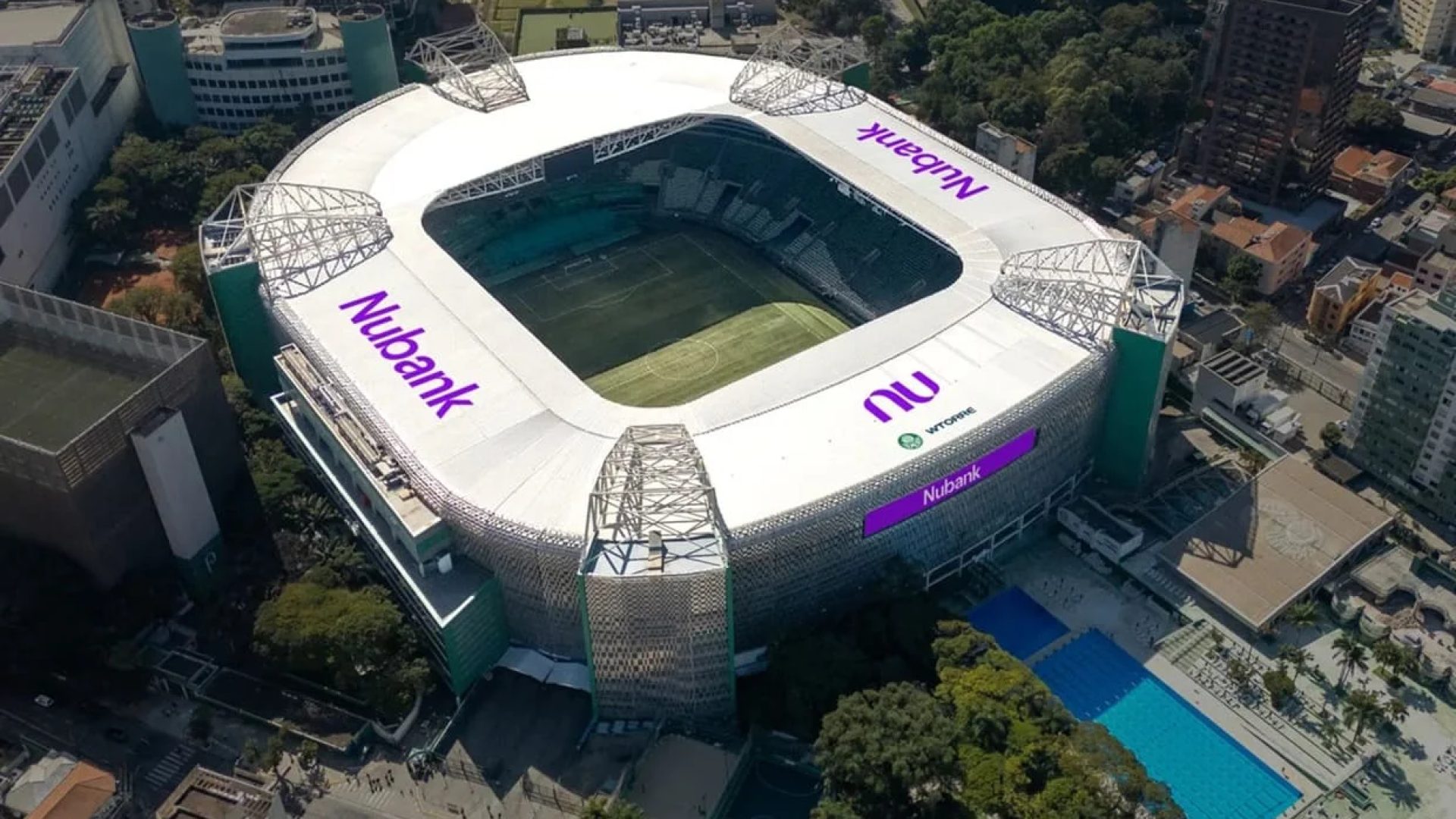 Divulgação/Nubank; Palmeiras; Estádio; Arena Nubank; Allianz Parque