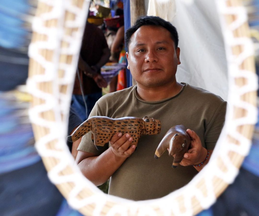 Indígenas relatam que desmatamento impacta produção de cocares