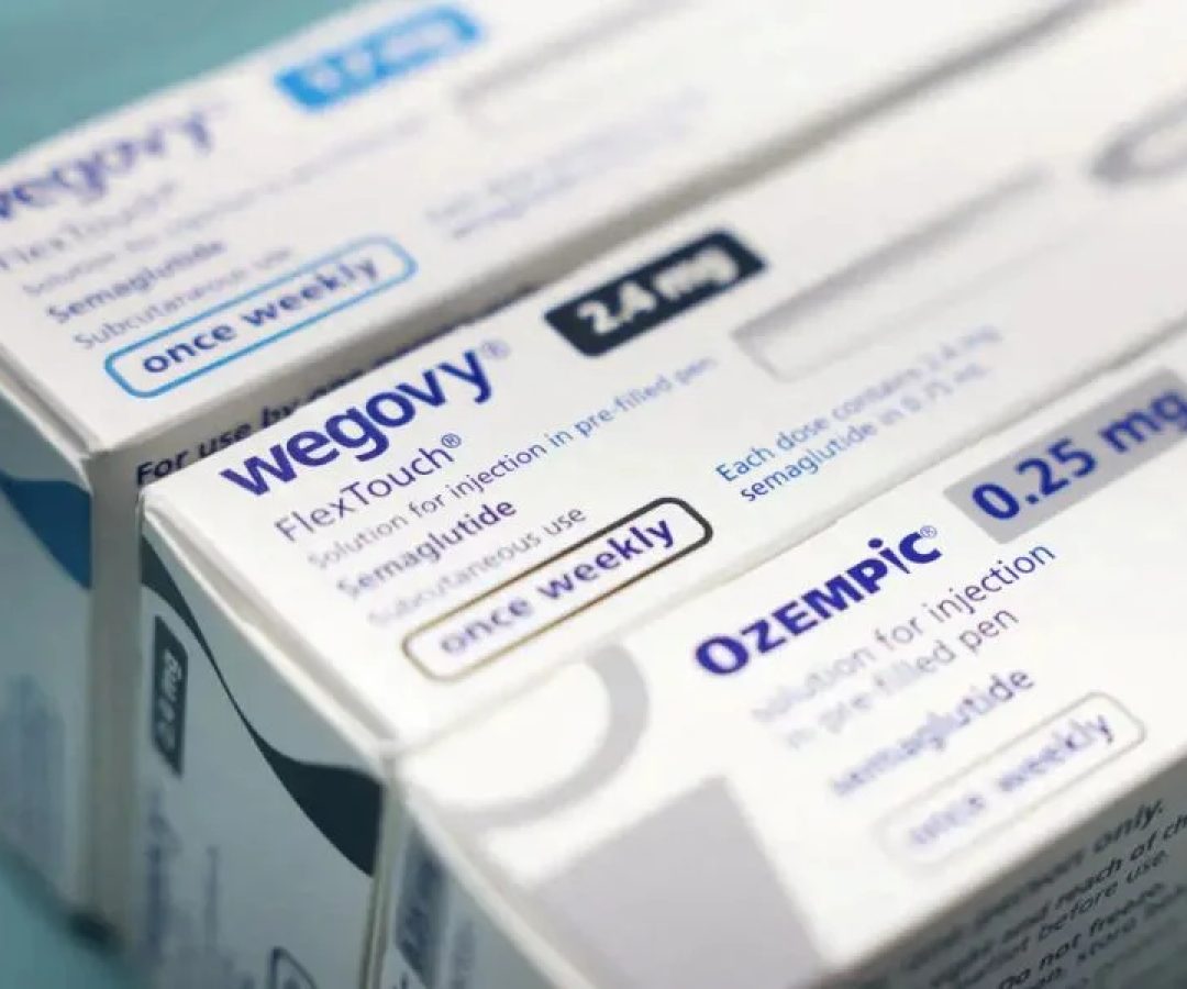 Caixas de agonistas do GLP-1, remédios popularmente apelidados de "canetas emagrecedoras"