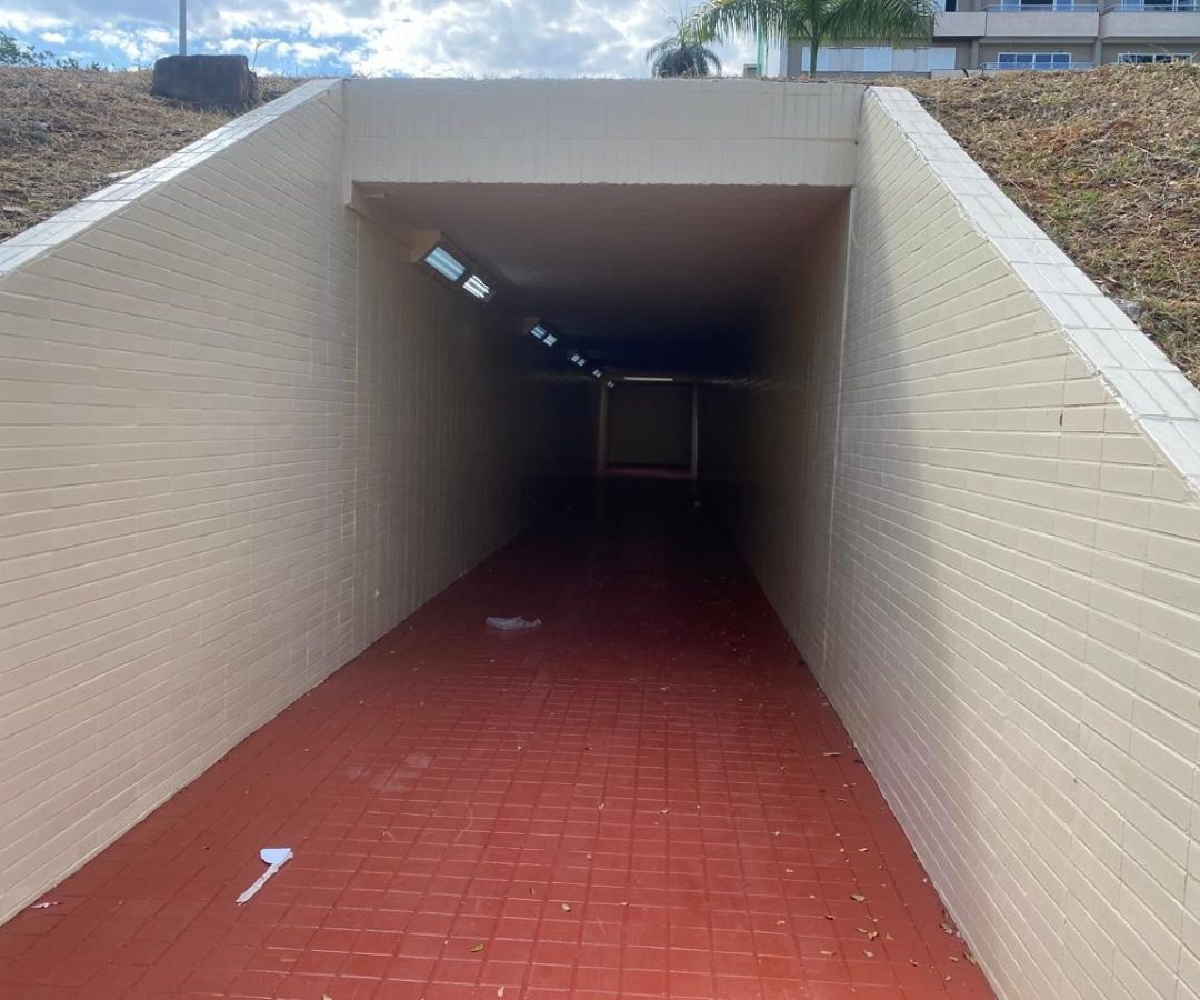 Concluída reforma da passagem subterrânea da 104 Sul