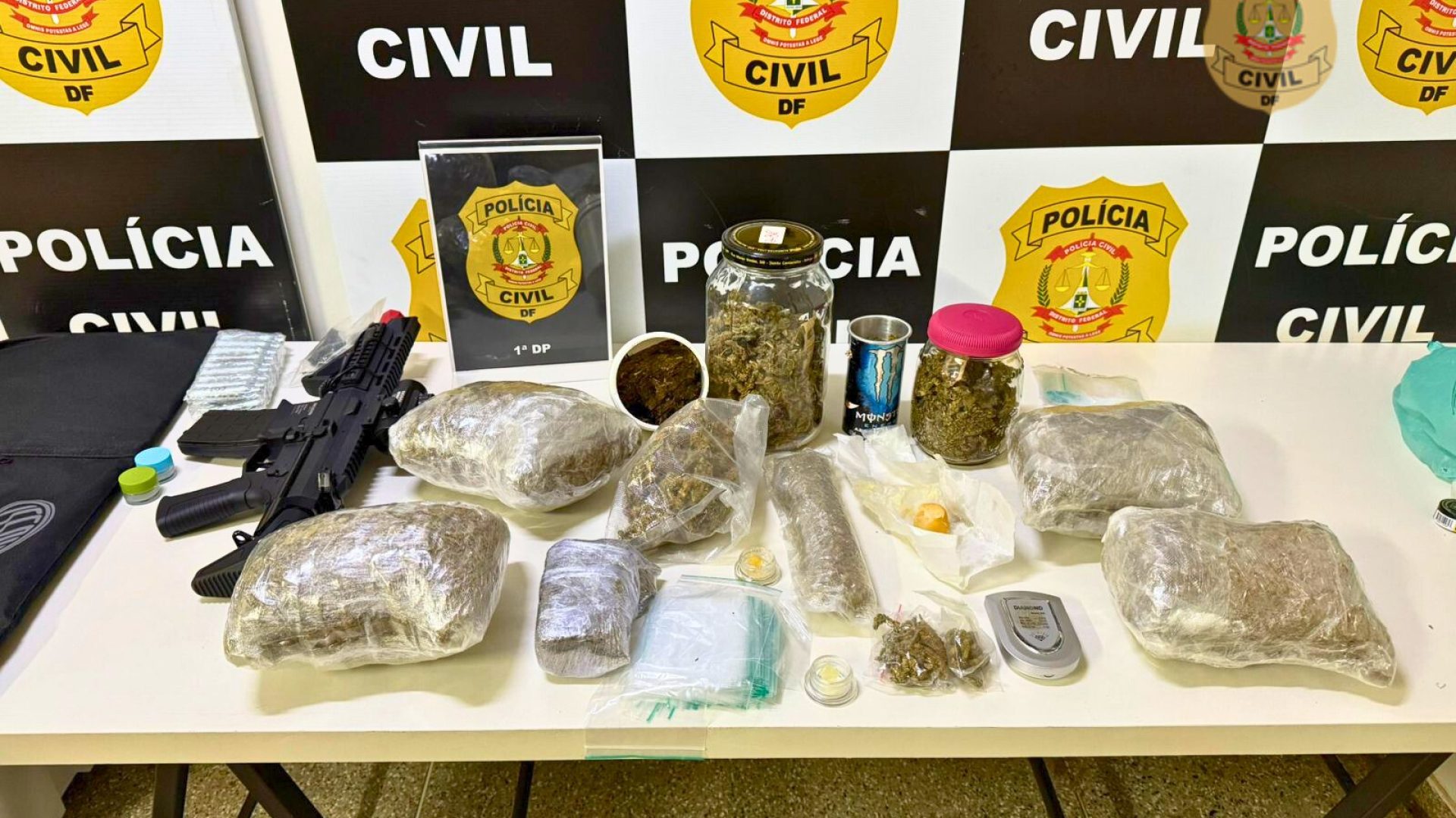 Traficante é preso por vender drogas pela janela de apartamento na Asa Sul