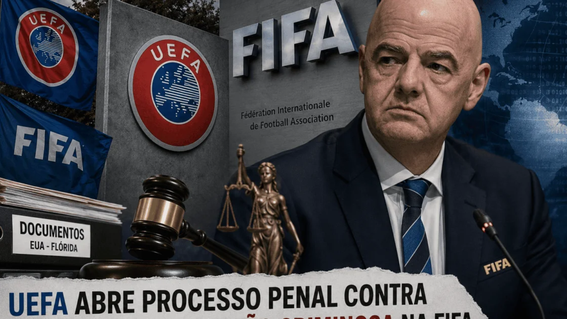 “Uefa abre processo penal contra Infantino por gestão criminosa na Fifa”
