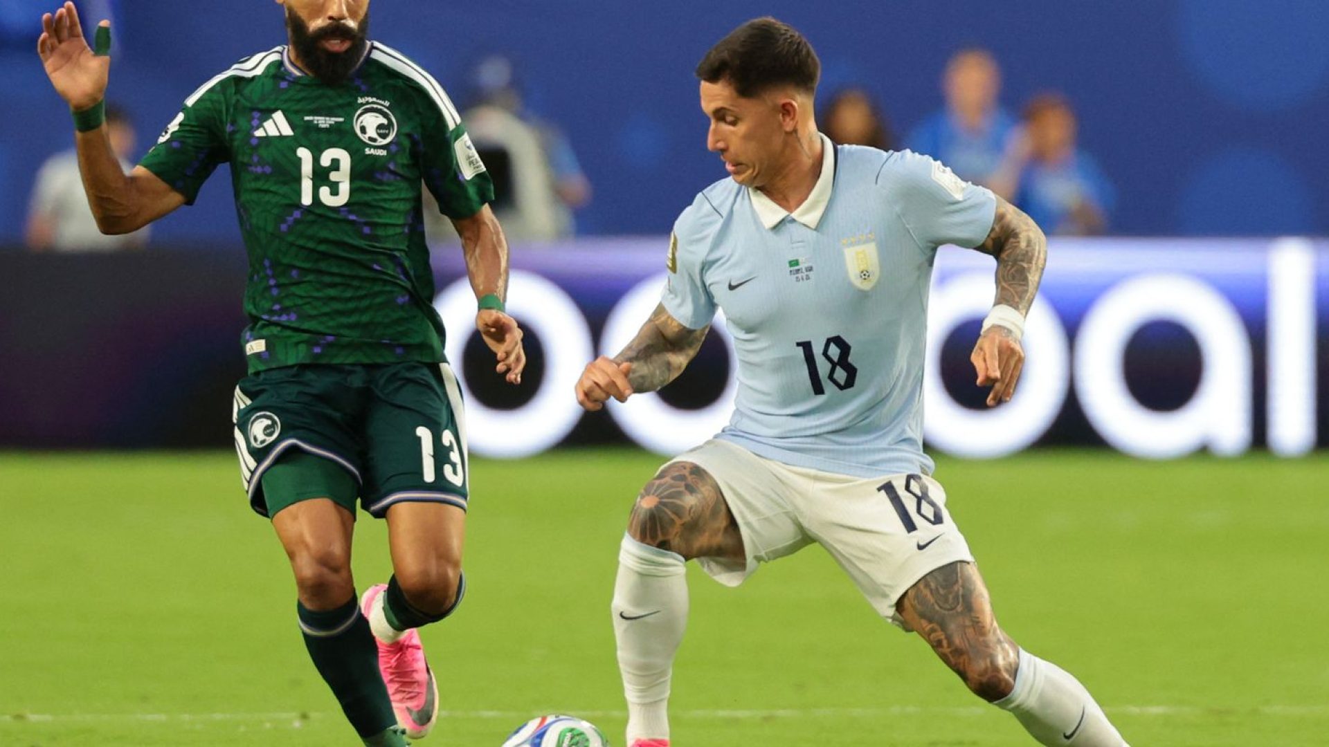 Uruguai arranca 1 a 1 com Arábia Saudita em estreia do Grupo H da Copa