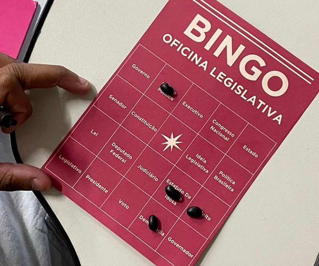 Bingo é ferramenta para turma de idosos da Oficina Legislativa do e-Cidadania — Senado Notícias