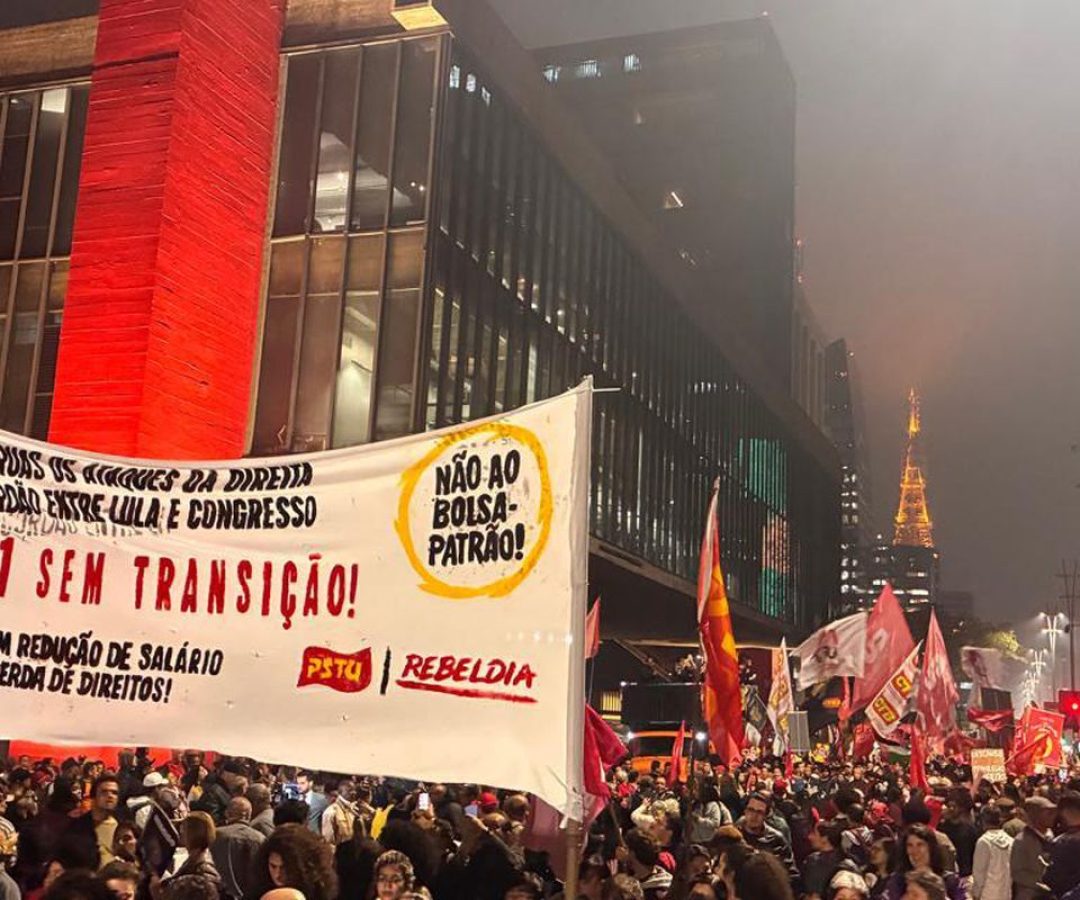 Ato na Avenida Paulista pede fim da escala 6x1
