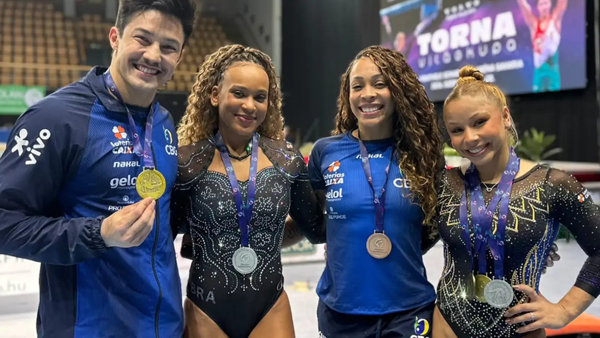 Brasil fecha Copa do Mundo de ginástica com mais cinco pódios